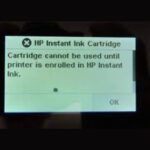 Cartridge Cannot Be Used Until Printer Is Enrolled In HP Instant Ink Error Message